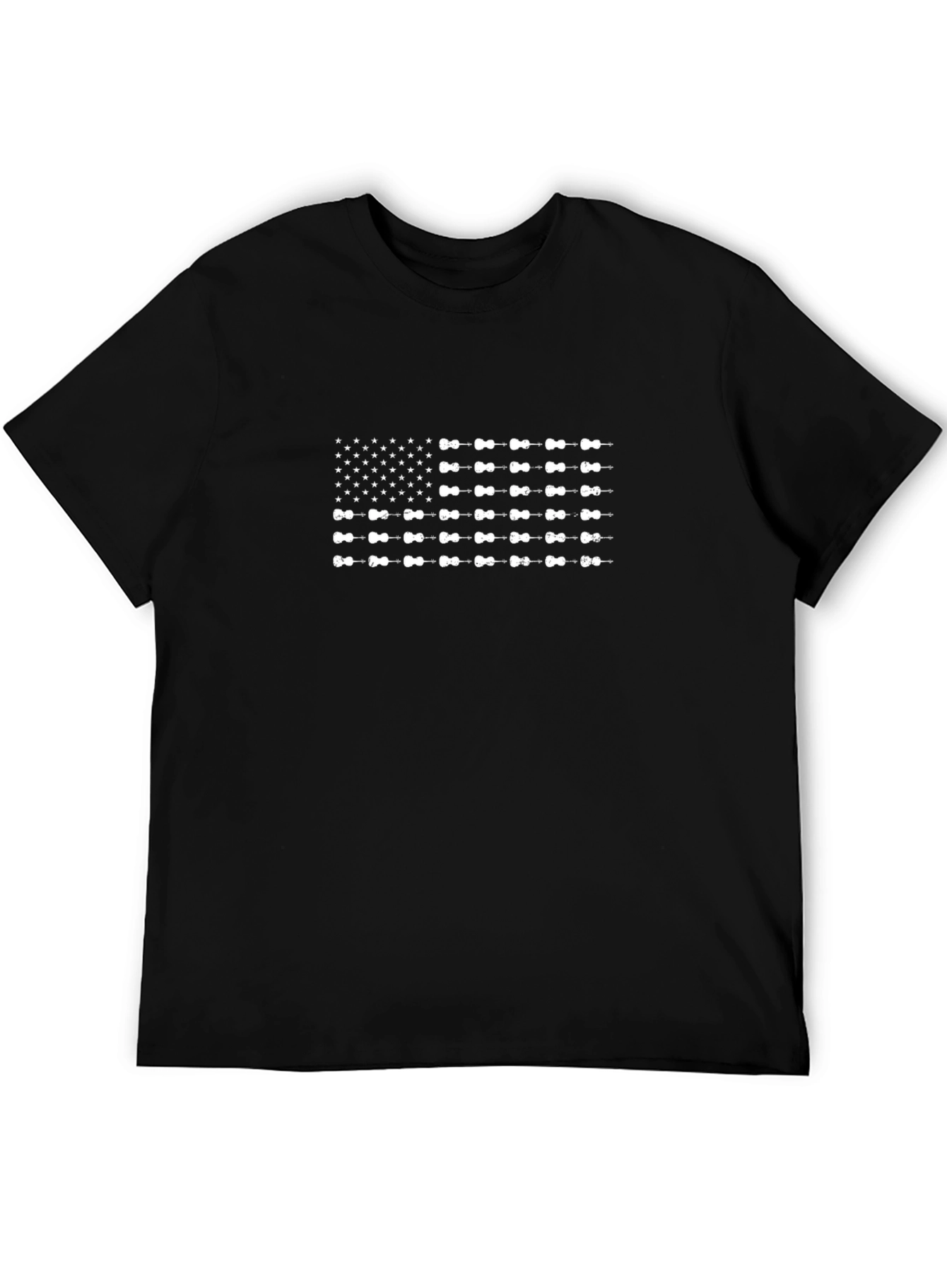 American Flag Ukulele T-Shirt - Patriotic Design