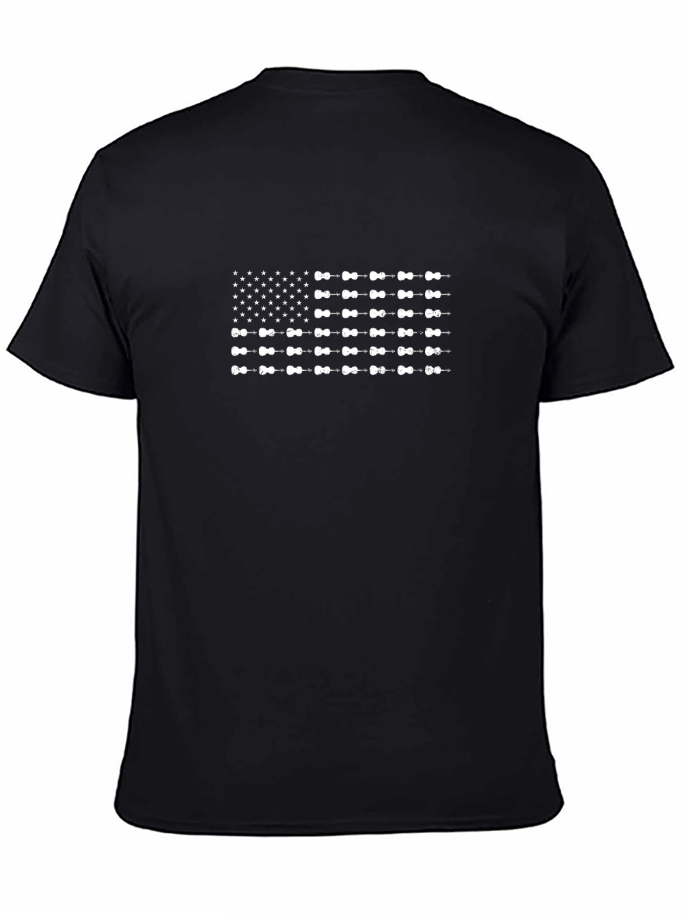American Flag Ukulele T-Shirt - Patriotic Design