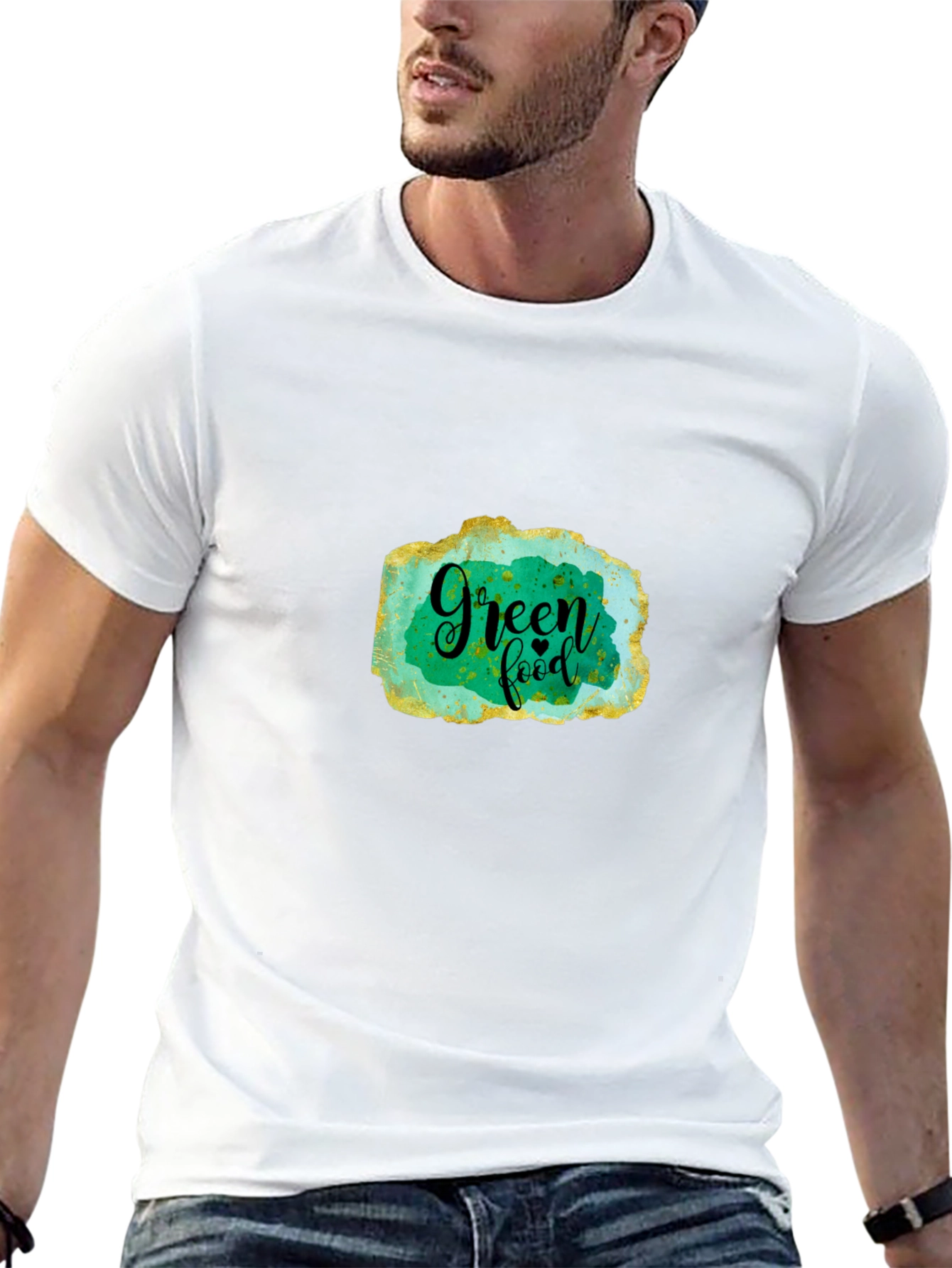 Green Food T-Shirt - Stylish & Eco-Friendly Design