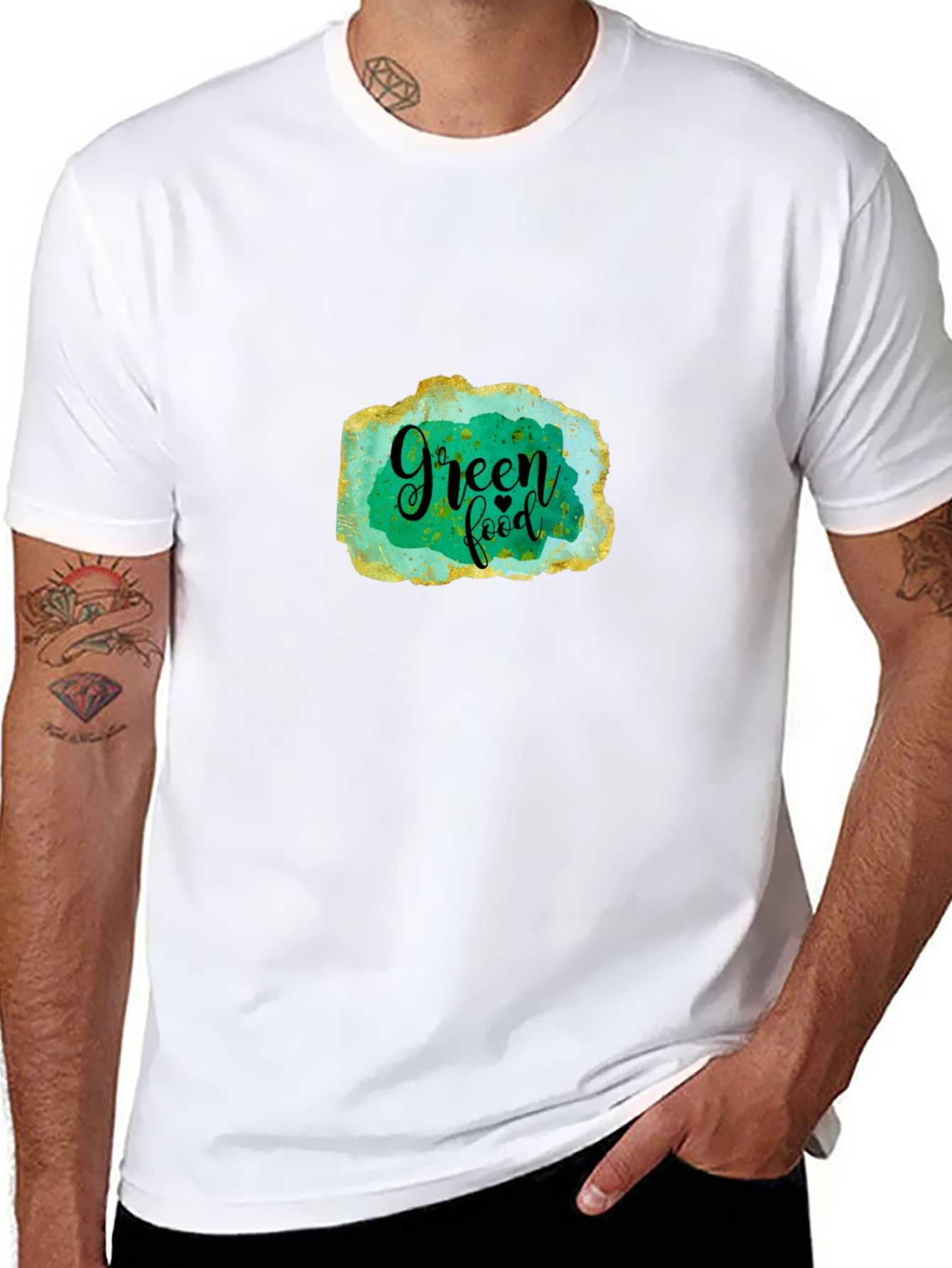 Green Food T-Shirt - Stylish & Eco-Friendly Design