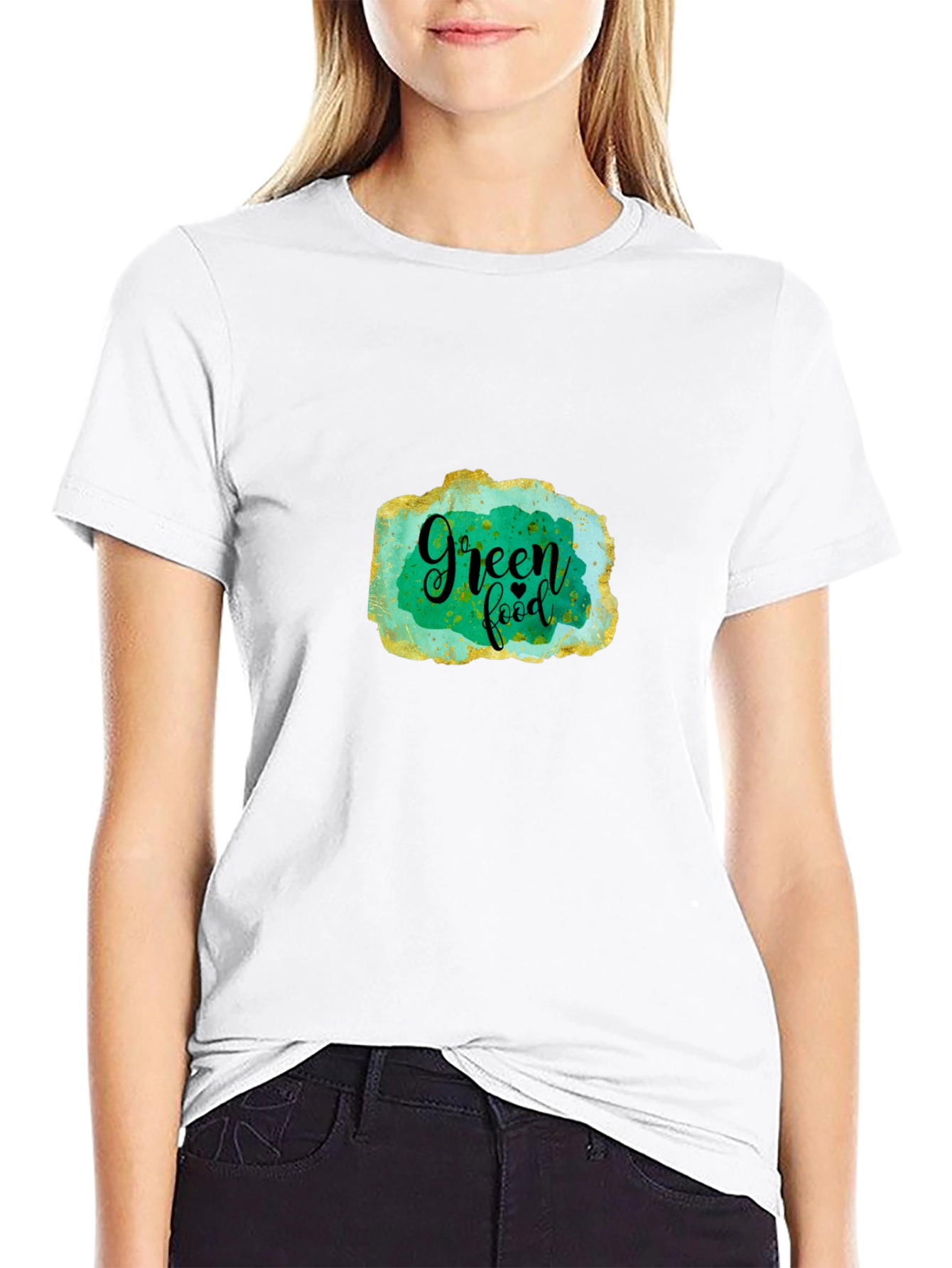 Green Food T-Shirt - Stylish & Eco-Friendly Design