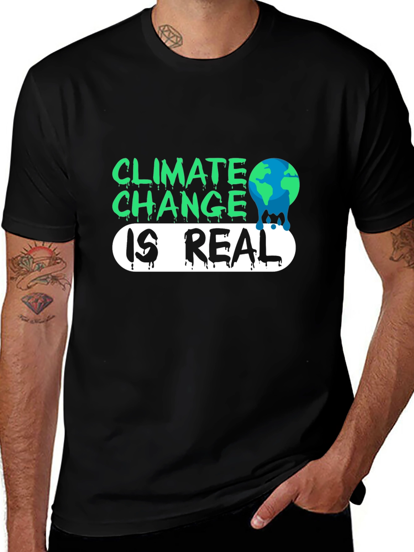 Climate Change is Real Graphic T-Shirt
