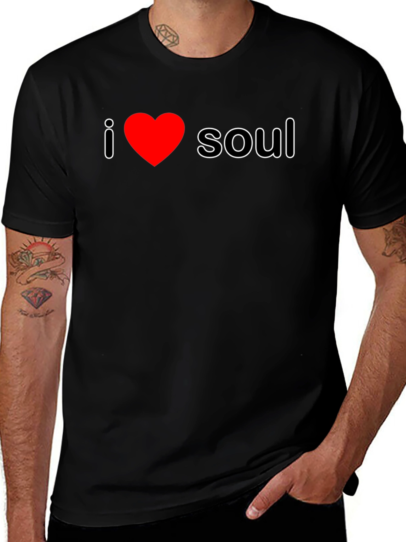 I Love Soul T-Shirt - Heart Graphic Tee