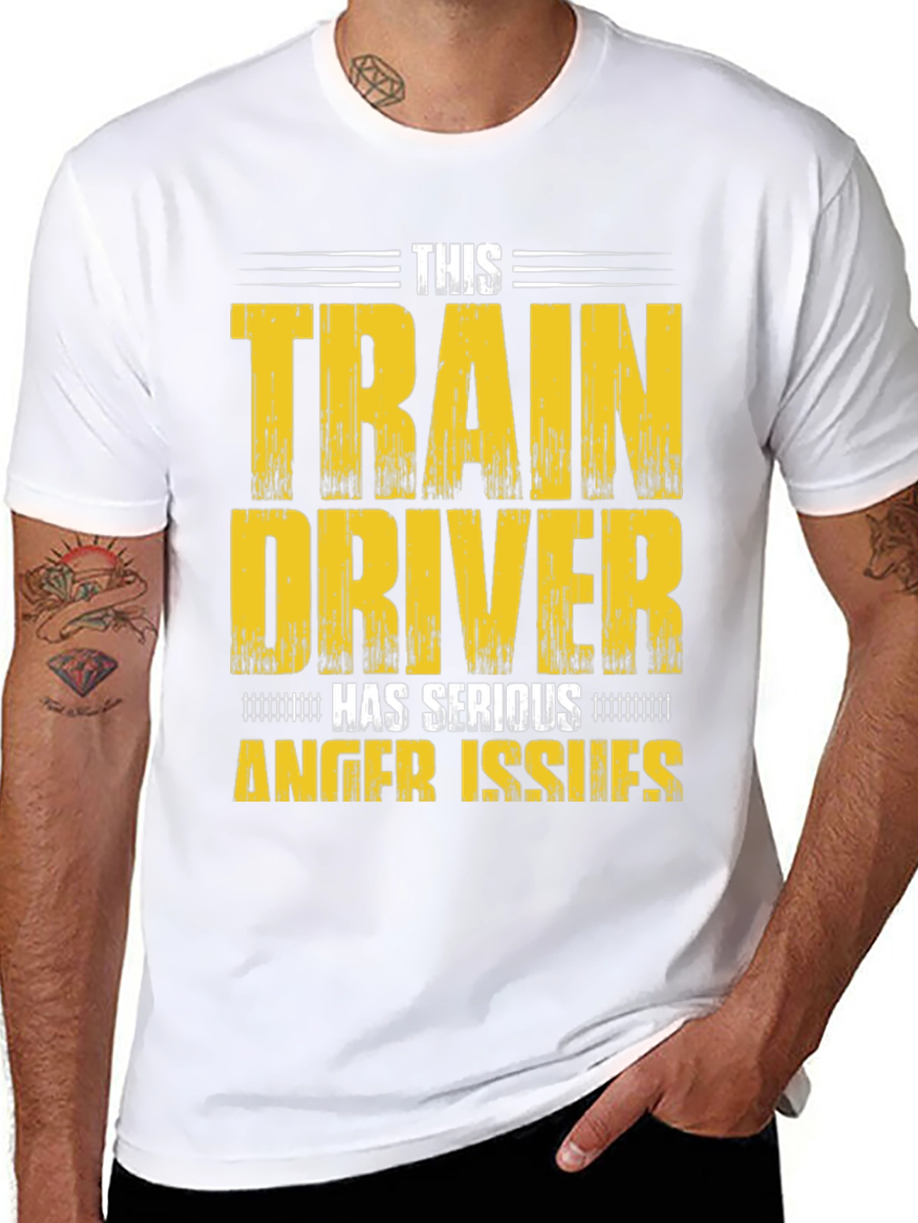 Train Driver Anger Issues T-Shirt - Novelty Graphic Tee