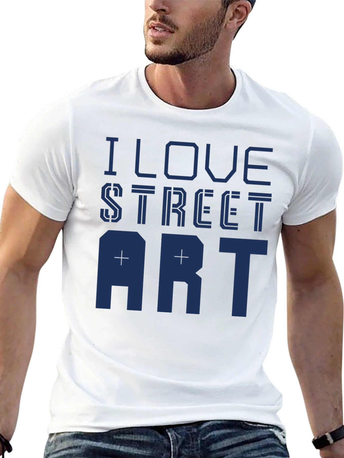 I Love Street Art Graphic Tee - Black