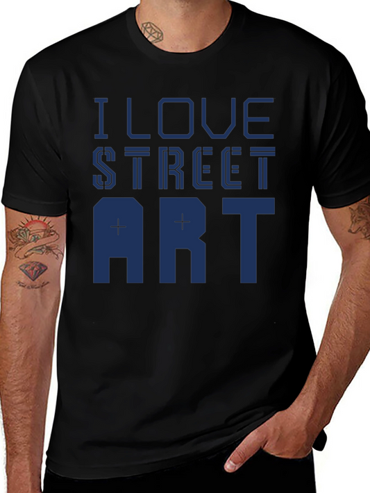 I Love Street Art Graphic Tee - Black