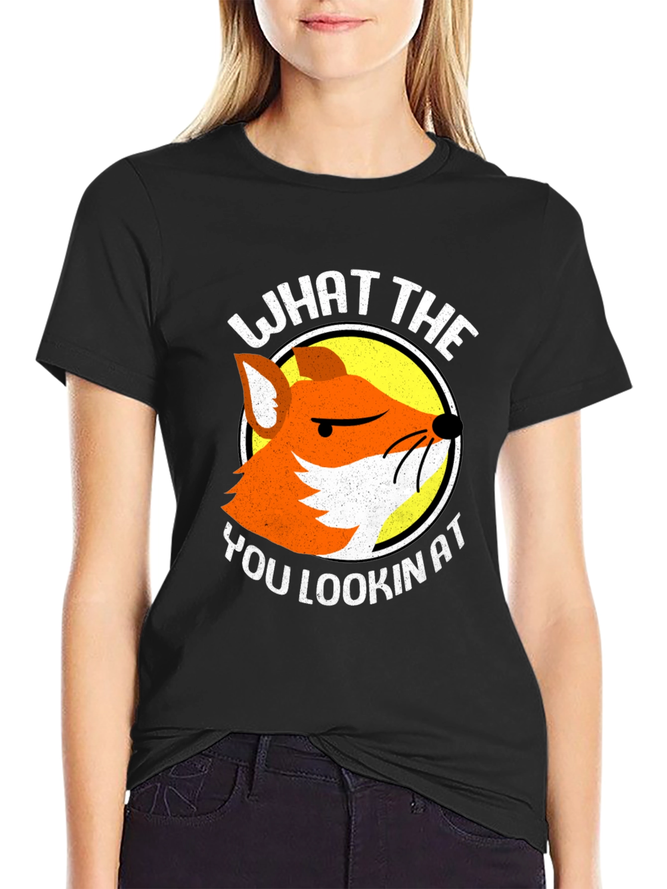 Funny Fox T-Shirt - What The You Lookin At