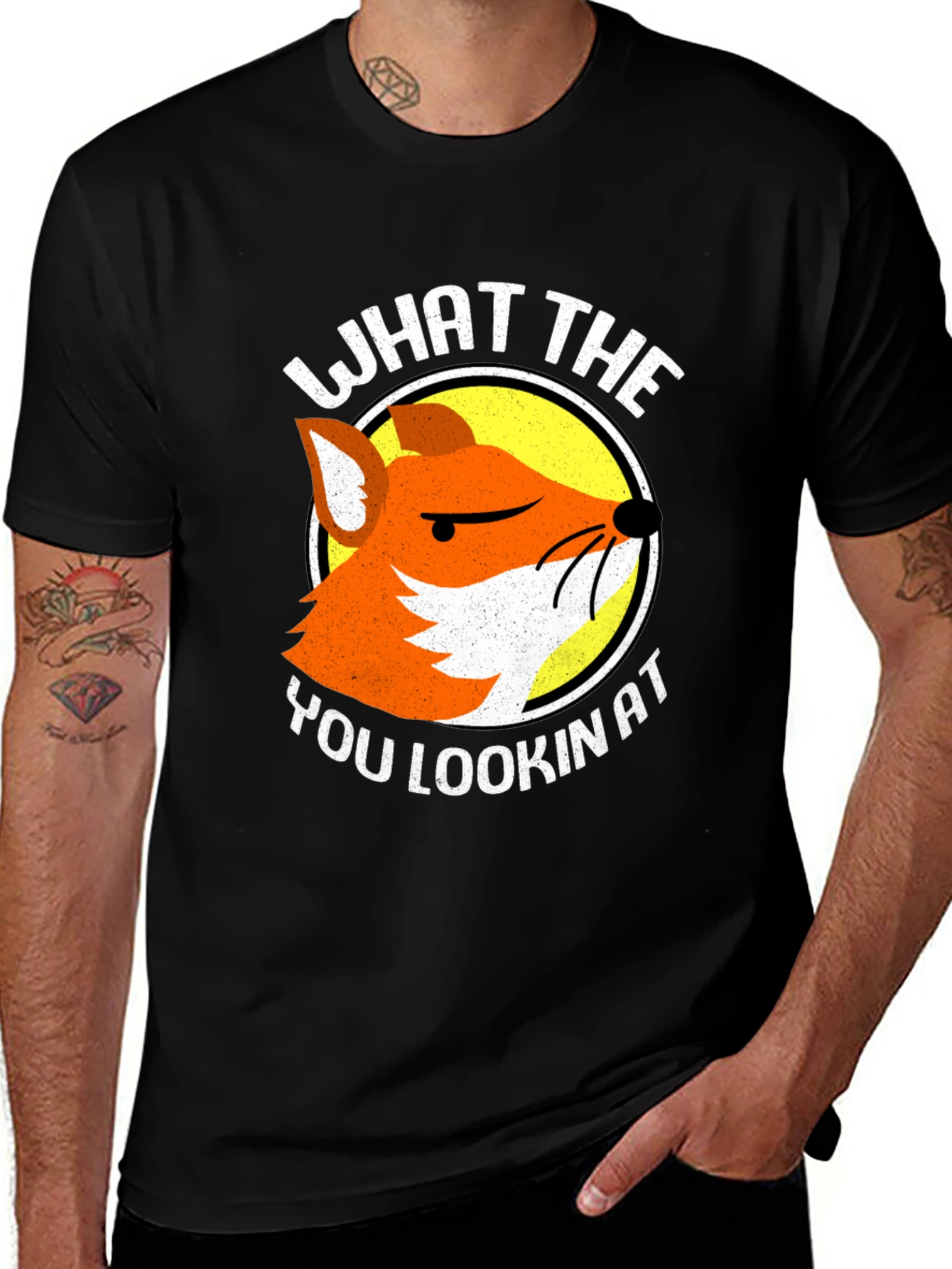 Funny Fox T-Shirt - What The You Lookin At