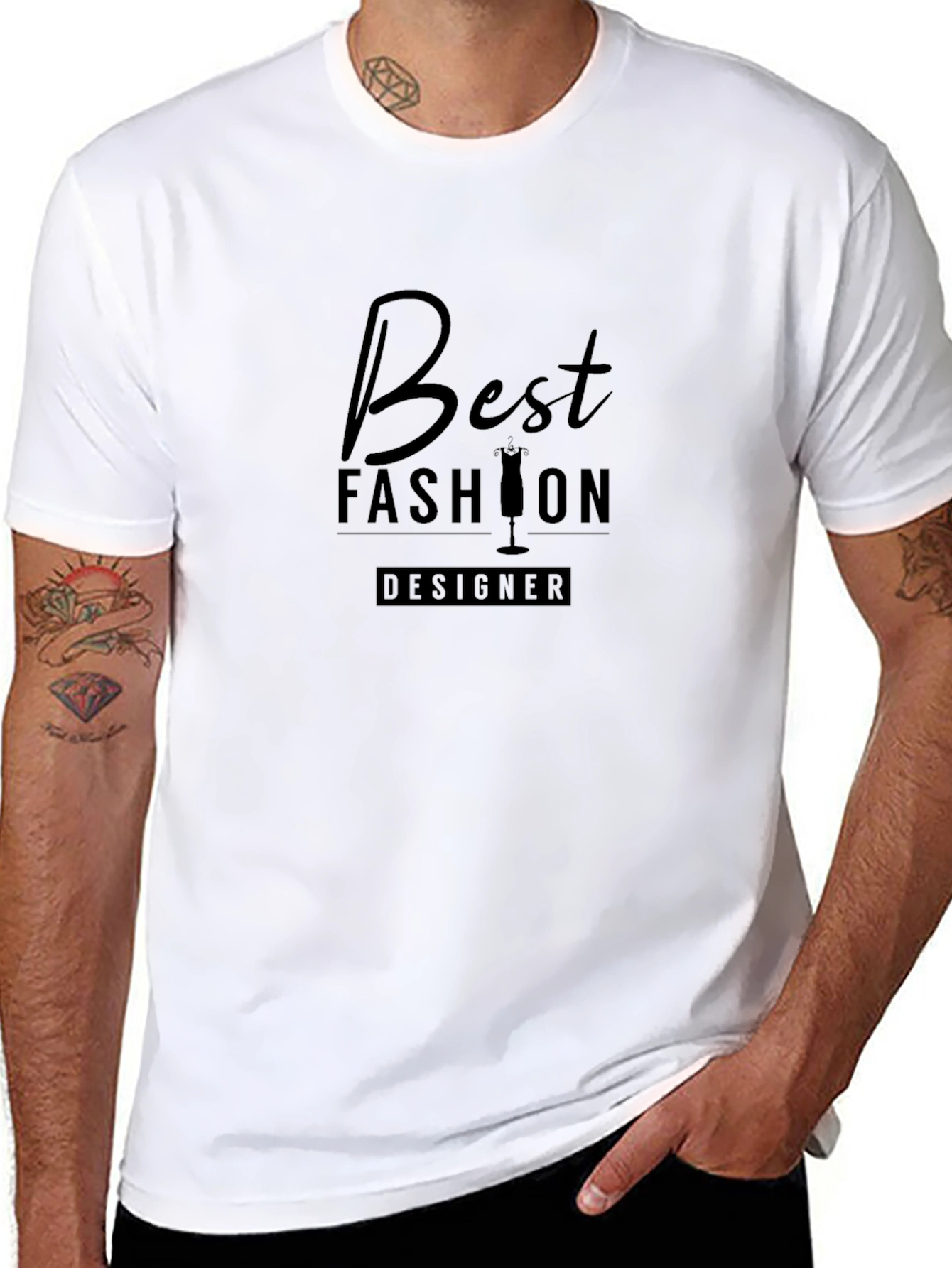 Best Fashion Designer Black T-Shirt