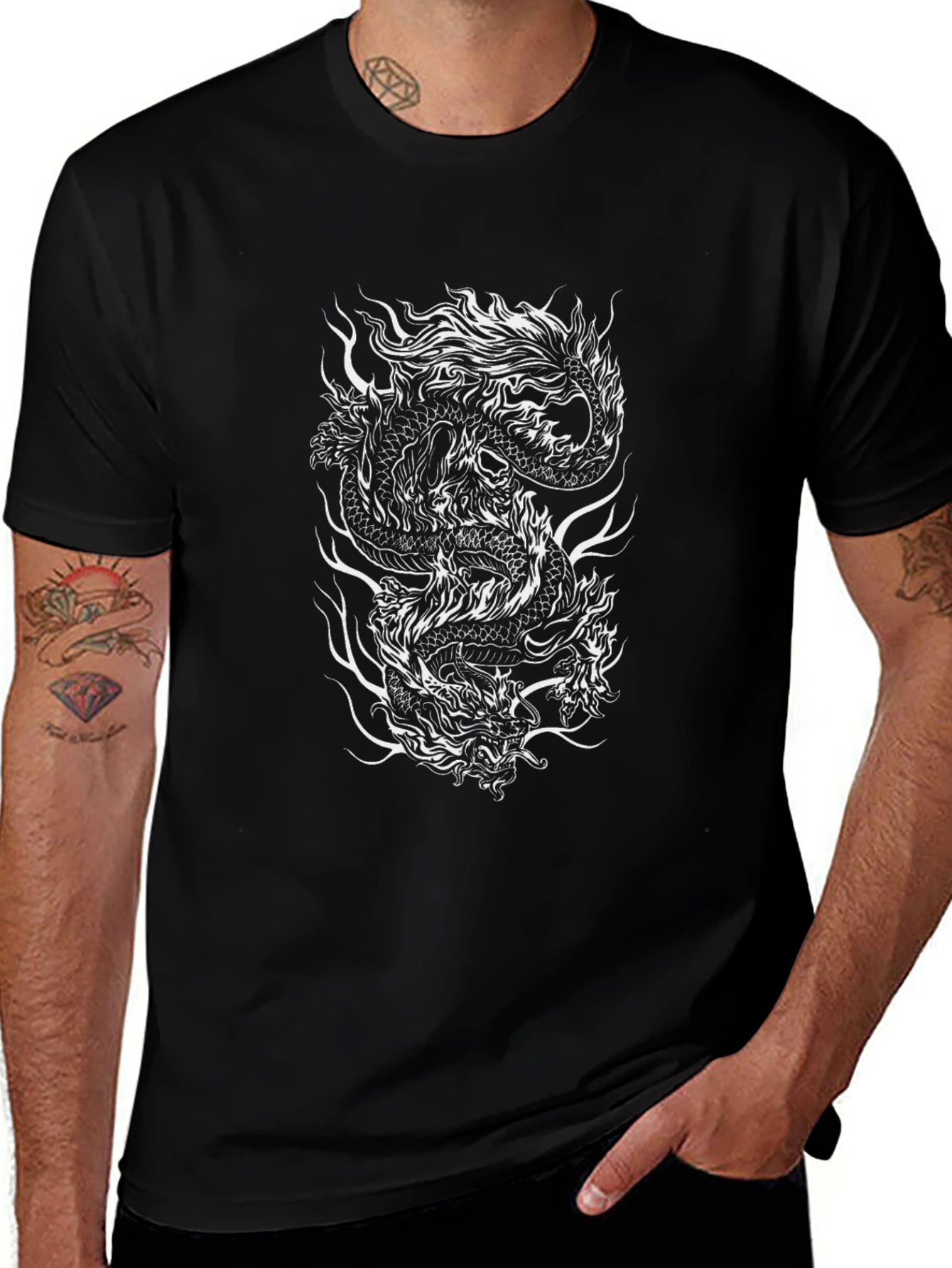 Dragon Graphic Black T-Shirt