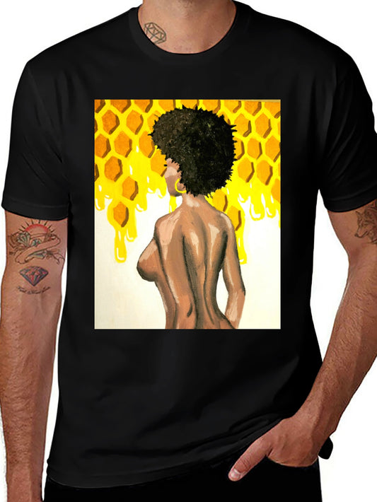 Honey Dripping Afro Woman Tee
