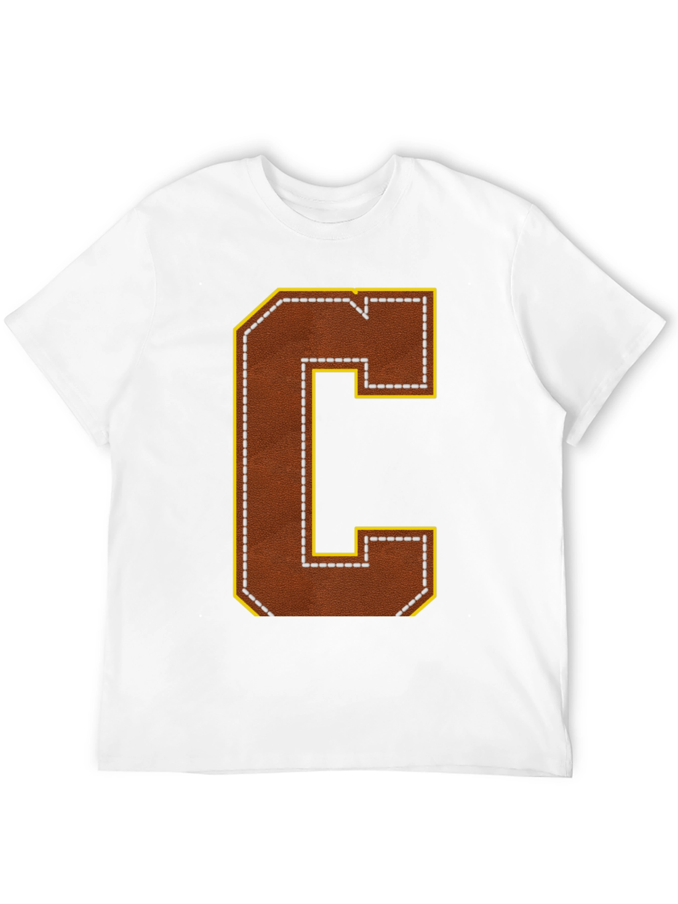Letter C Football Style Graphic Tee