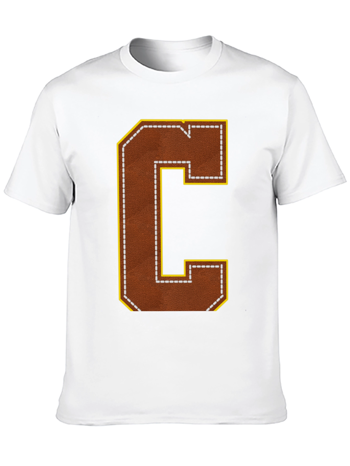 Letter C Football Style Graphic Tee
