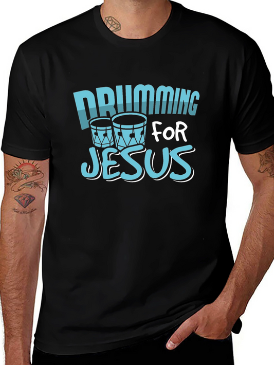 Drumming For Jesus Graphic Tee - Christian Band T-Shirt