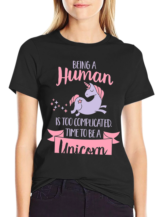 Being A Human Unicorn Graphic Tee