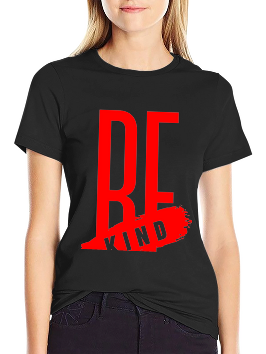 Be Kind Black Graphic Tee - Inspirational Design