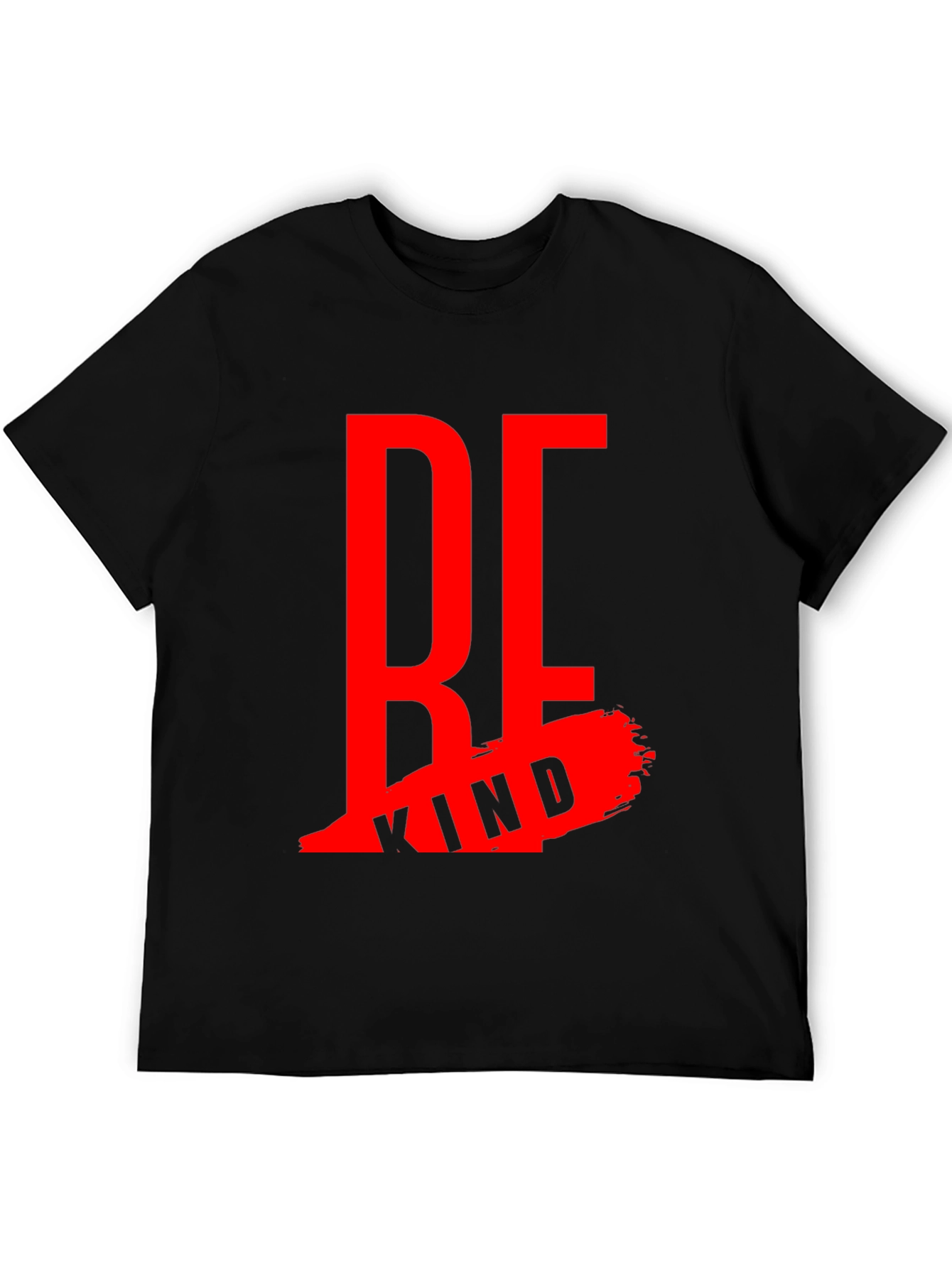Be Kind Black Graphic Tee - Inspirational Design