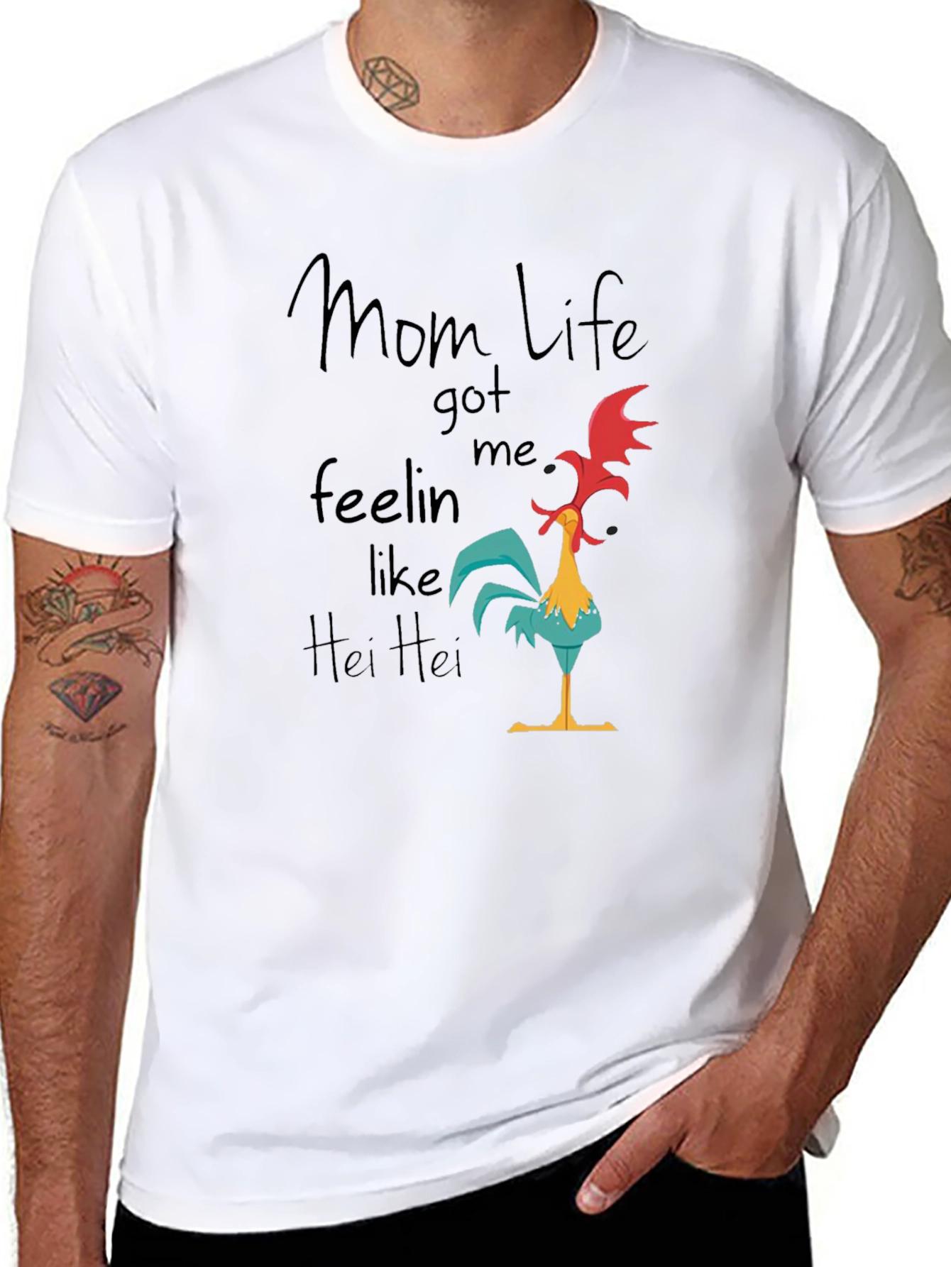 Mom Life Hei Hei T-Shirt - Funny Graphic Tee