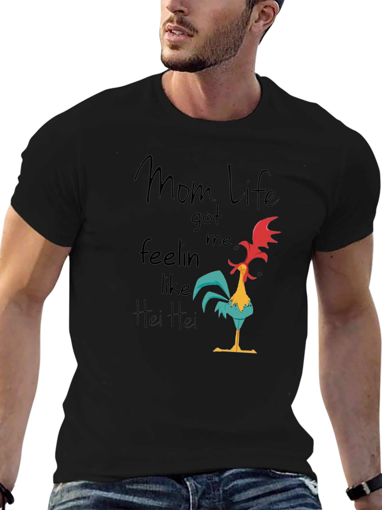 Mom Life Hei Hei T-Shirt - Funny Graphic Tee