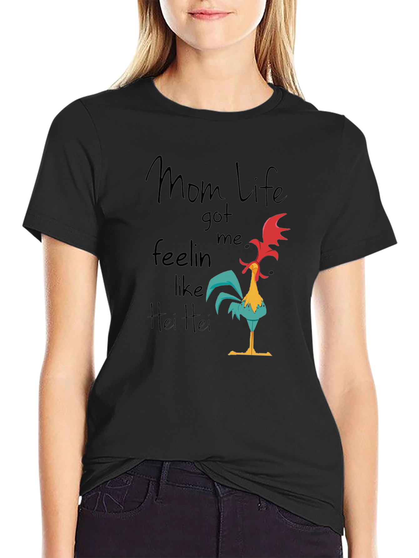 Mom Life Hei Hei T-Shirt - Funny Graphic Tee