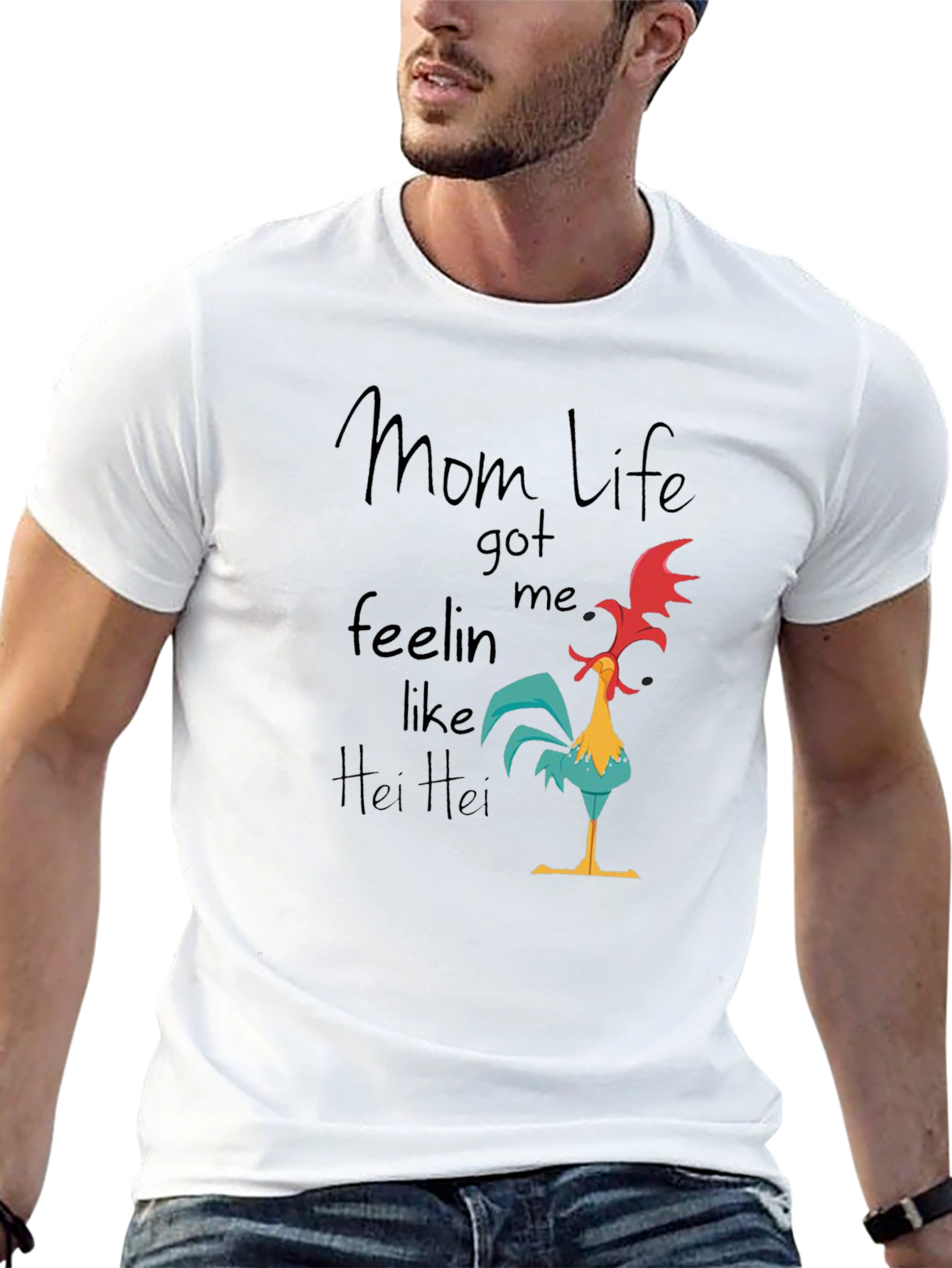 Mom Life Hei Hei T-Shirt - Funny Graphic Tee