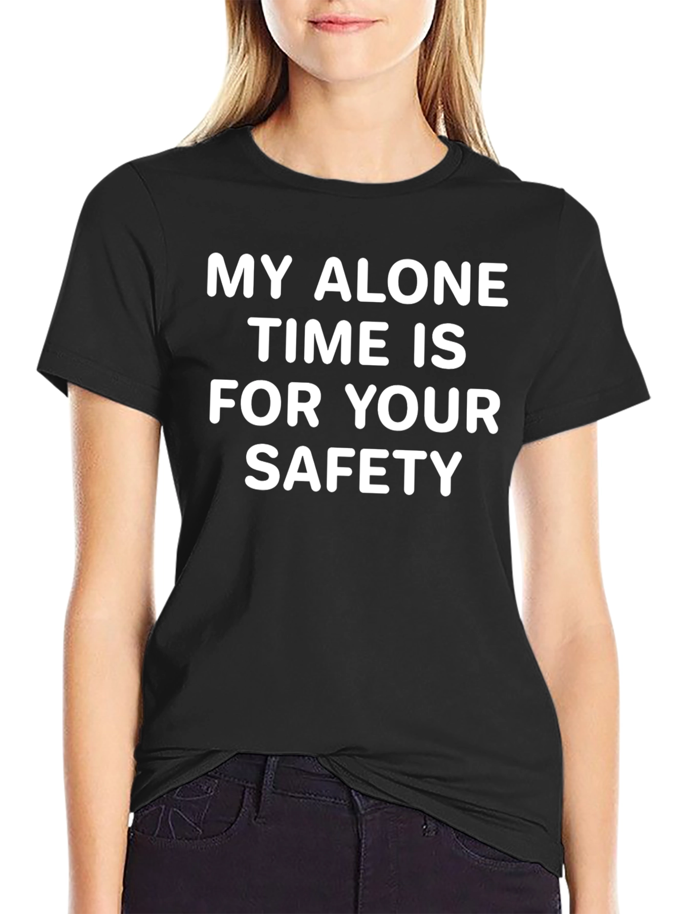 Alone Time Safety T-Shirt - Funny Graphic Tee