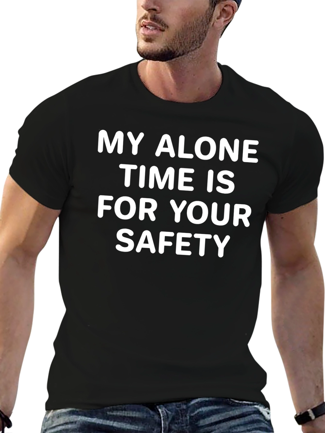 Alone Time Safety T-Shirt - Funny Graphic Tee