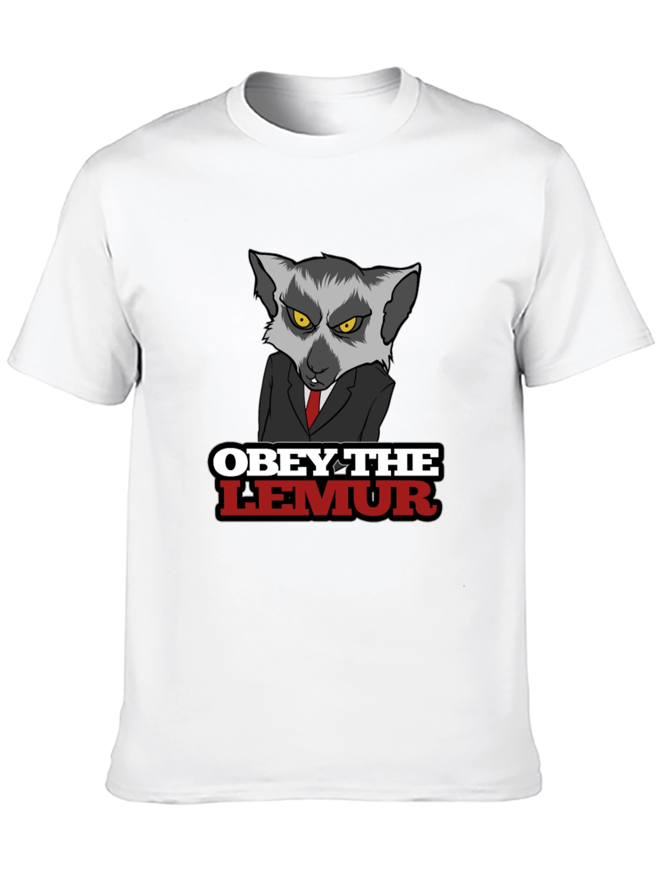 Obey The Lemur Graphic Tee - Mens Black T-Shirt