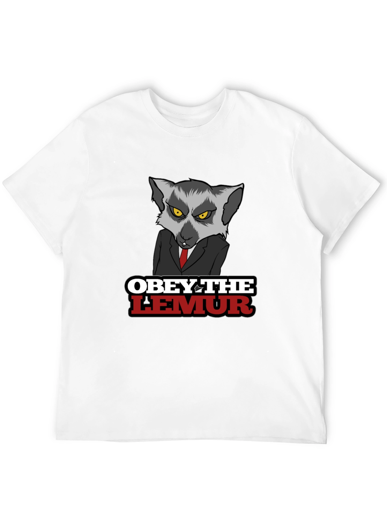 Obey The Lemur Graphic Tee - Mens Black T-Shirt