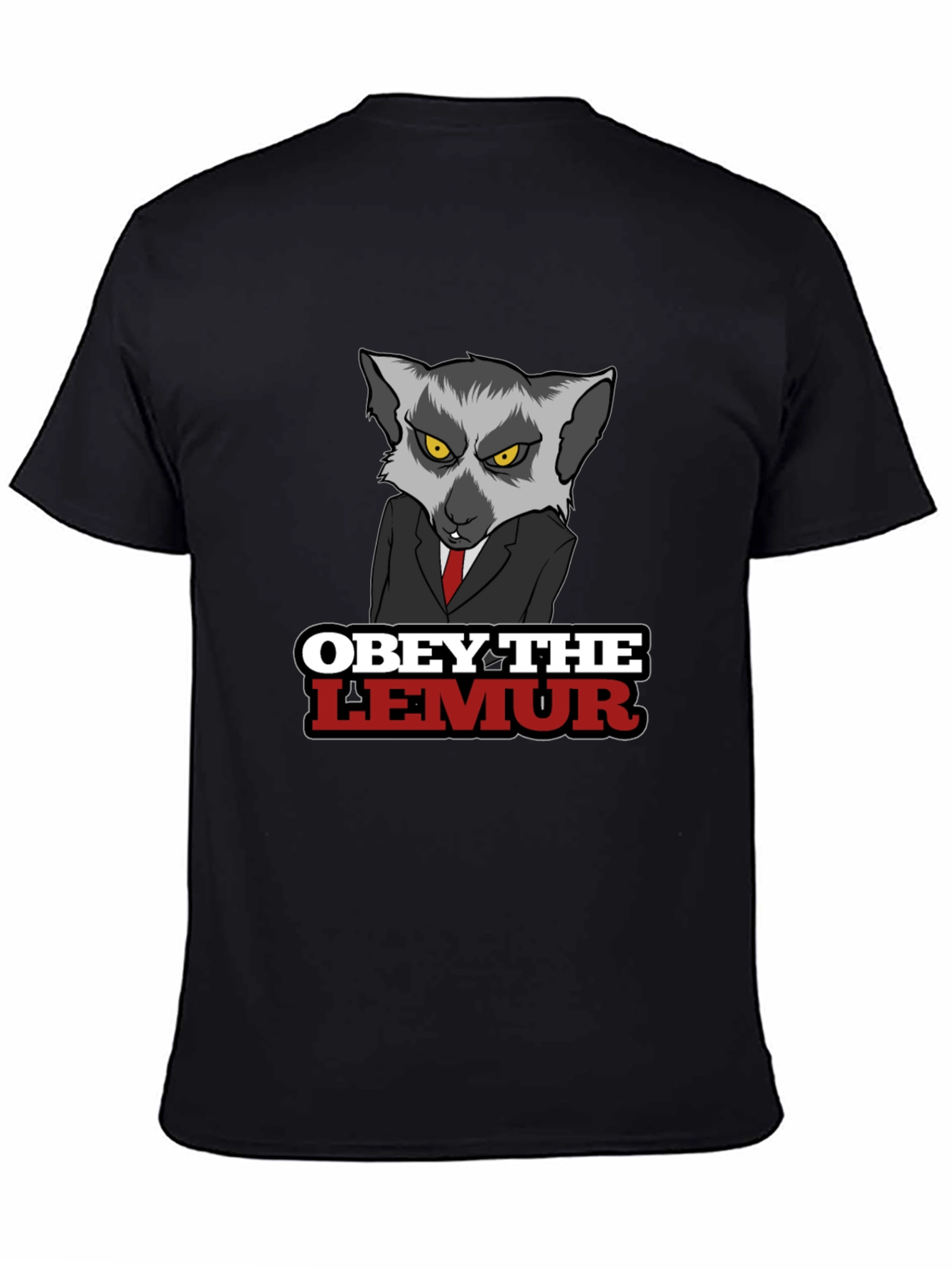Obey The Lemur Graphic Tee - Mens Black T-Shirt