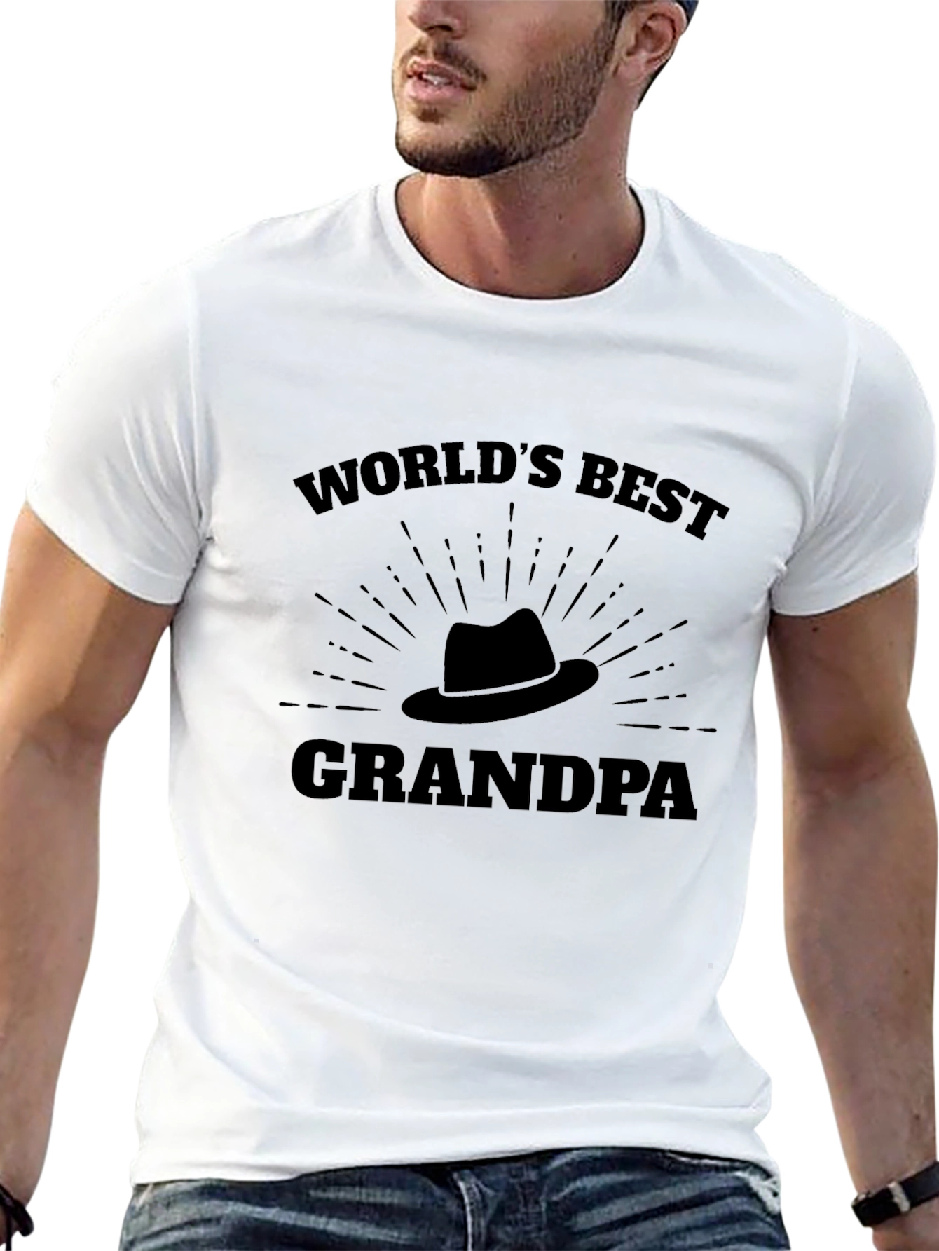 Worlds Best Grandpa T-Shirt - Dad Gift