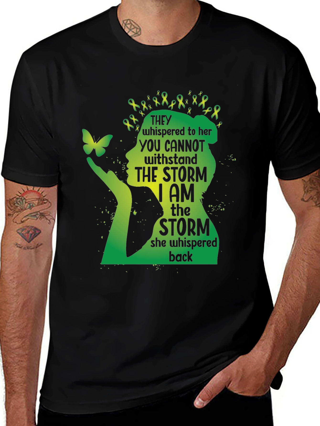 Inspirational I Am The Storm Graphic Tee