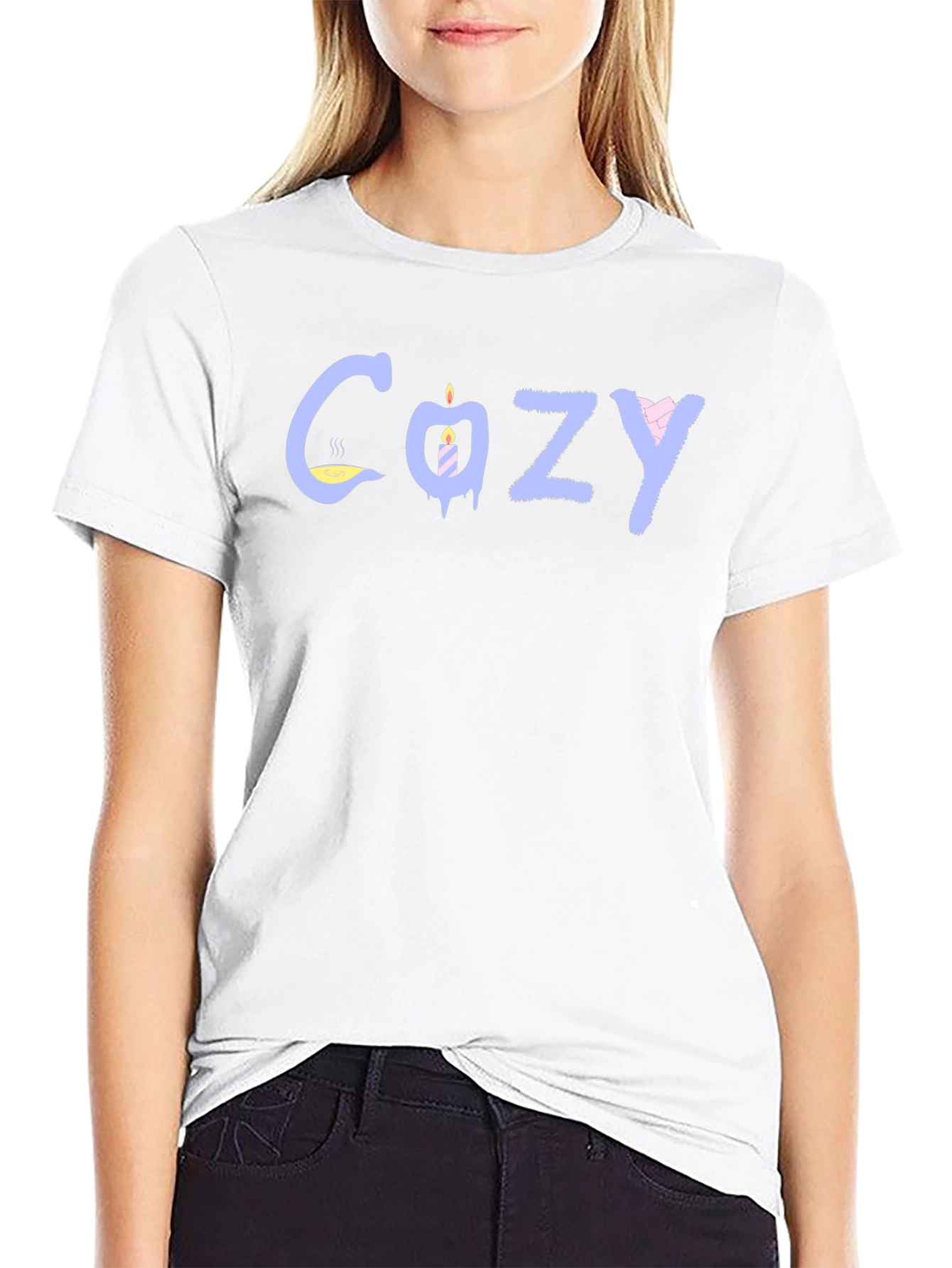 Cozy Graphic Tee - Black T-Shirt