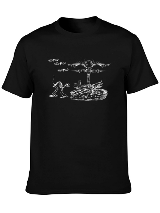 Skull & Bones Graphic Tee - Black