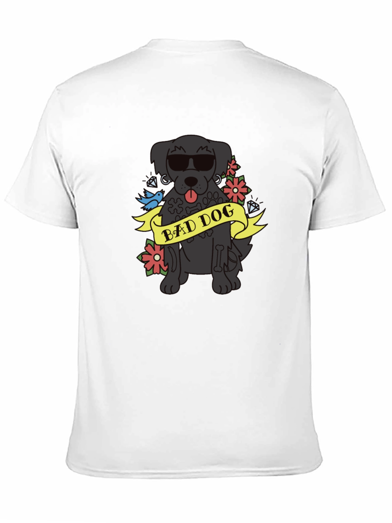 Bad Dog Graphic Tee - Cool Canine Design