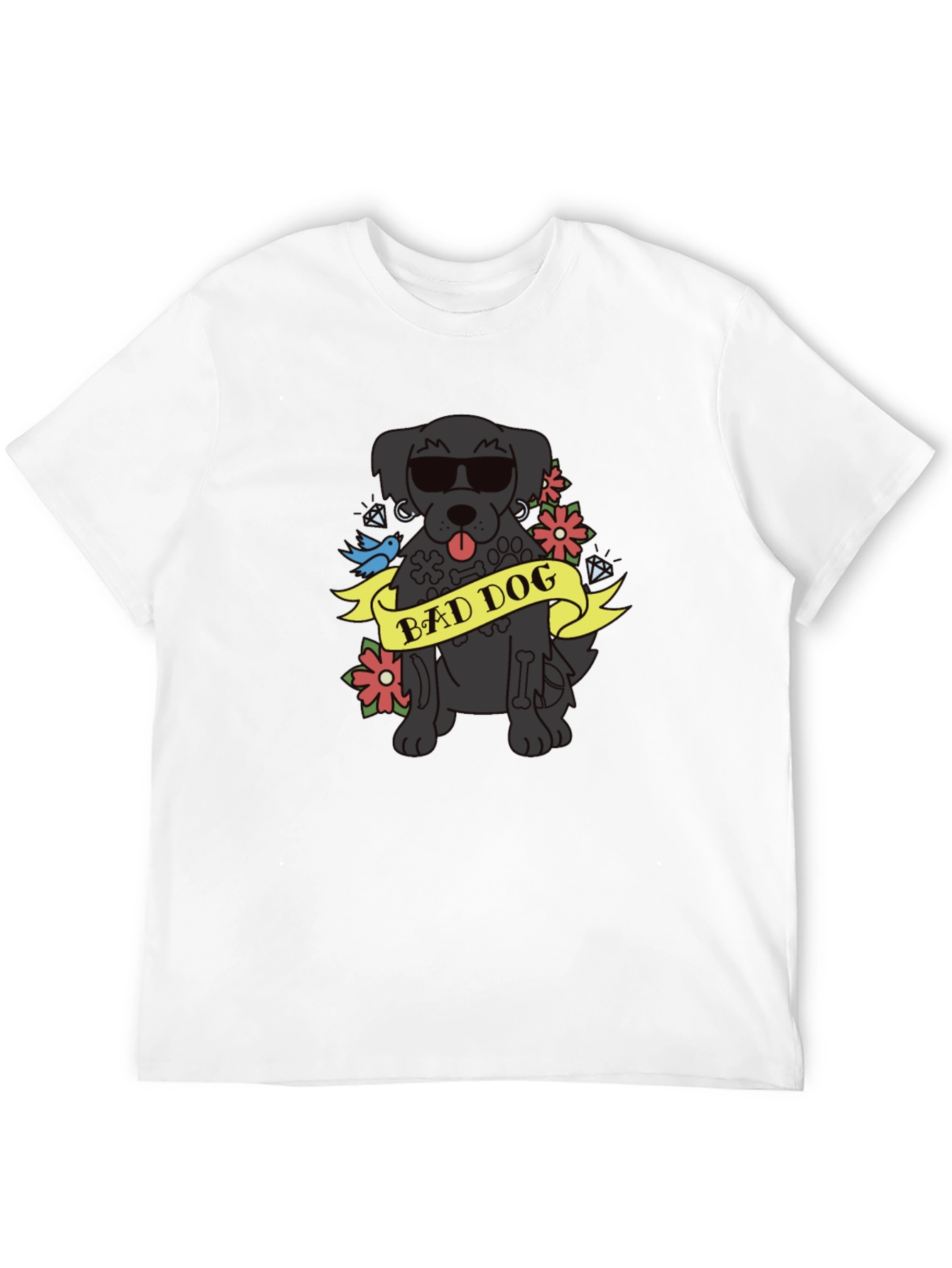 Bad Dog Graphic Tee - Cool Canine Design