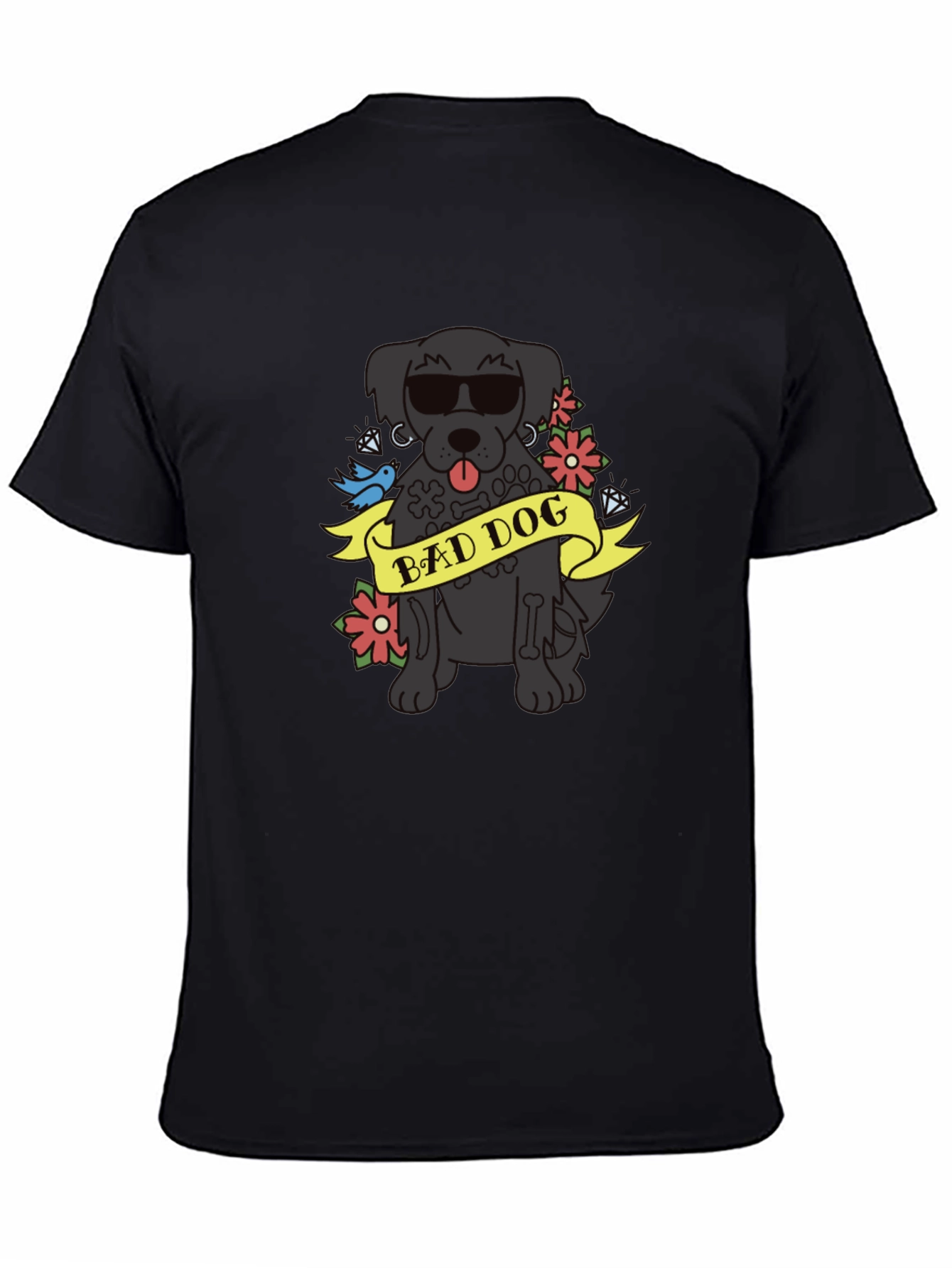 Bad Dog Graphic Tee - Cool Canine Design