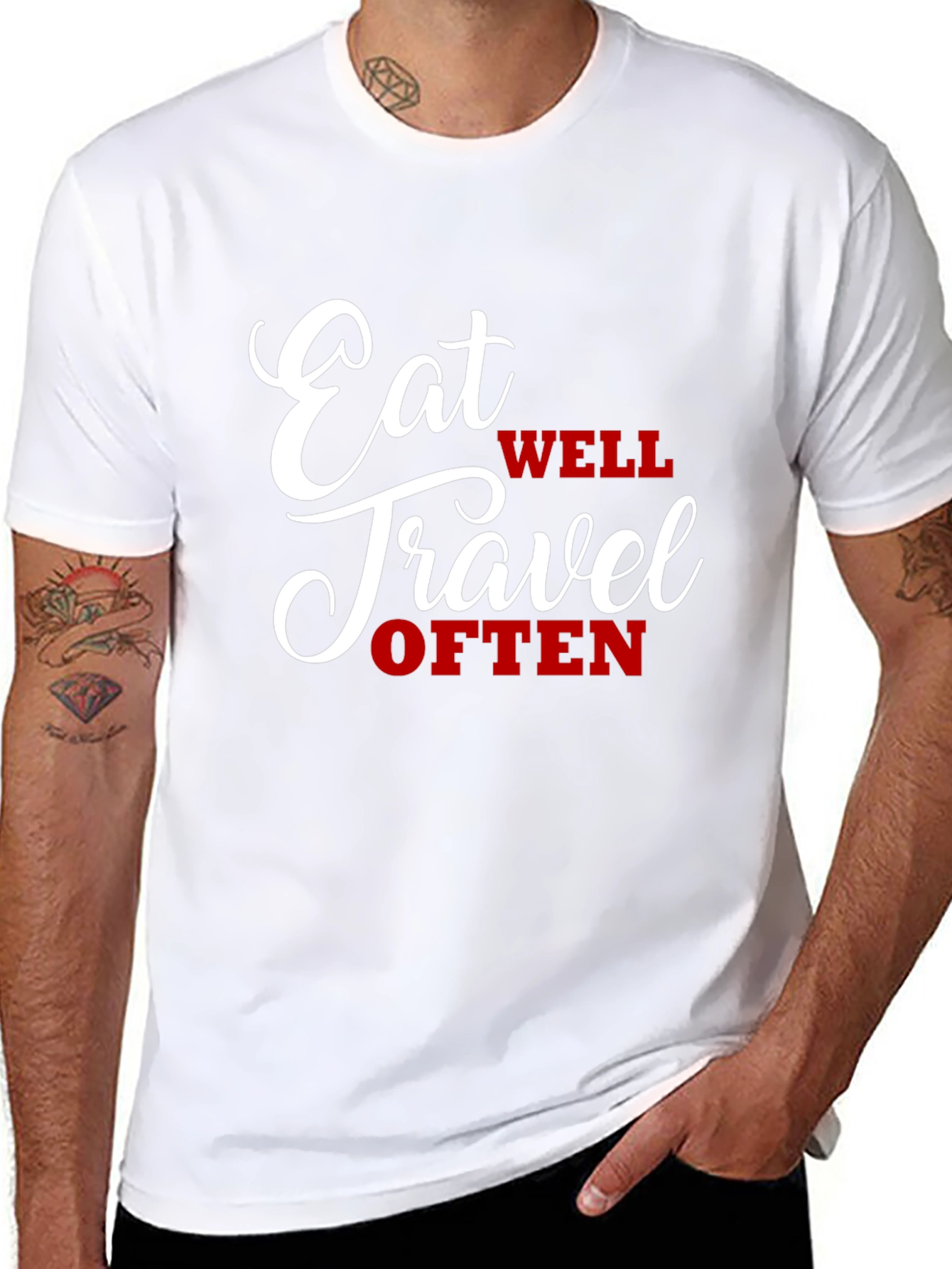 Eat Well Travel Often Graphic Tee