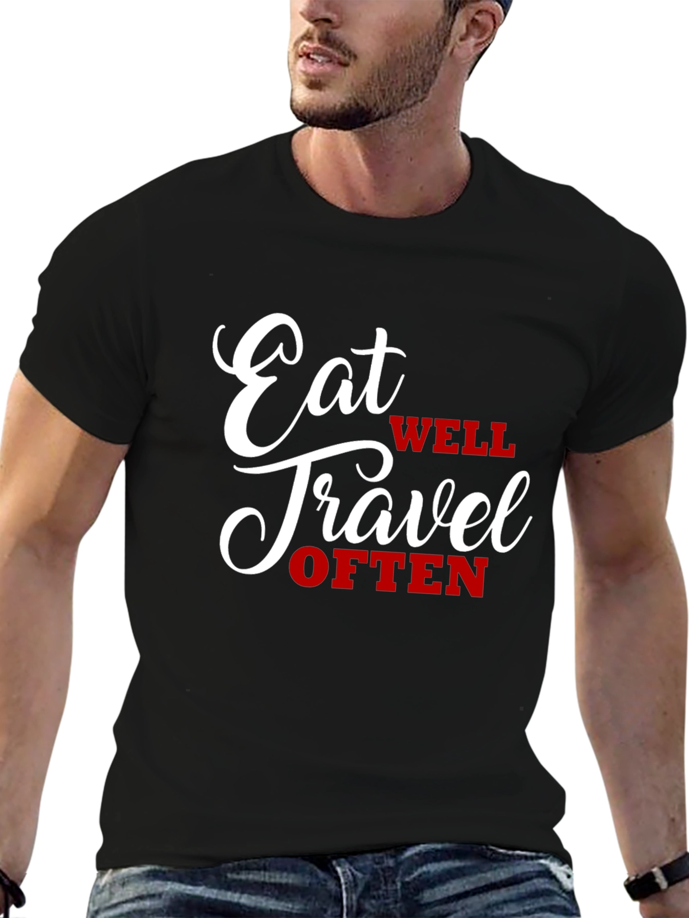 Eat Well Travel Often Graphic Tee