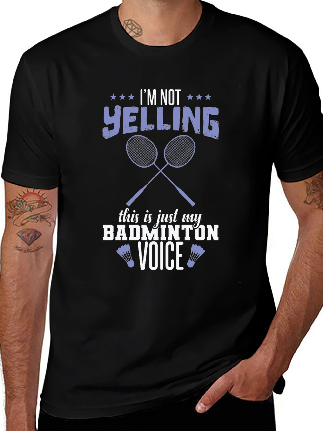 Badminton Voice T-Shirt - Funny Graphic Tee
