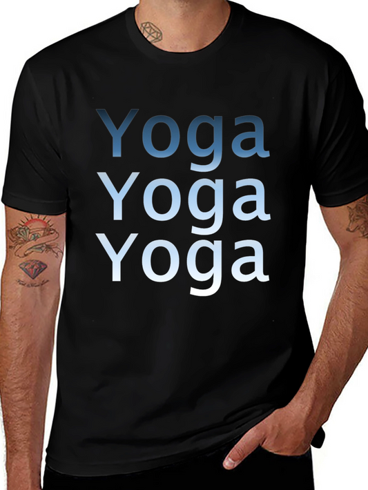 Yoga Text T-Shirt - Relax in Comfort & Style