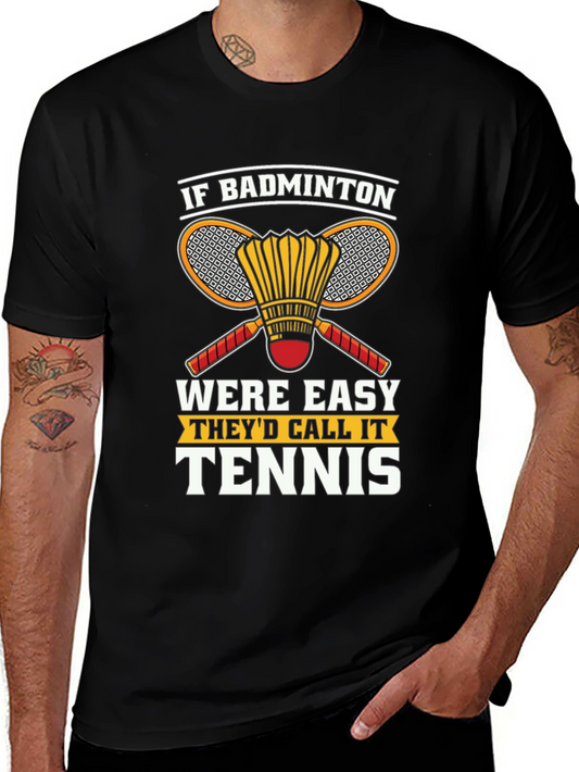 Badminton vs Tennis Graphic Tee