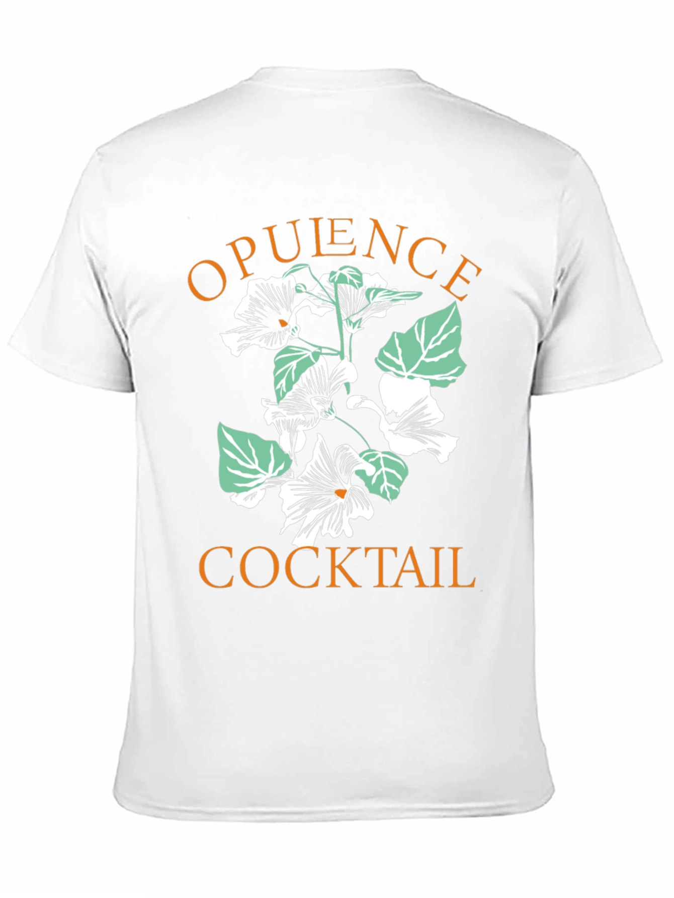Opulence Cocktail Graphic Tee - Black Cotton T-Shirt