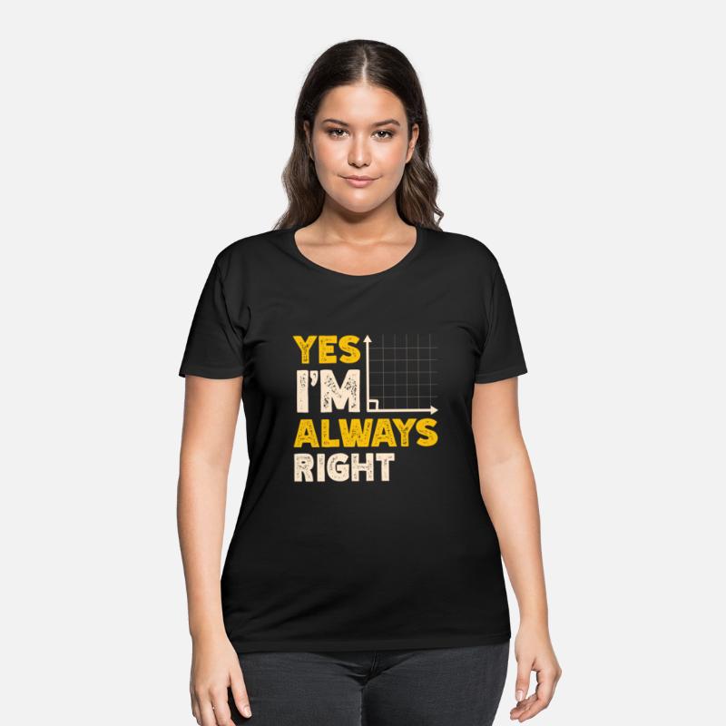 Yes I'm Always Right Math Teacher Mathematician