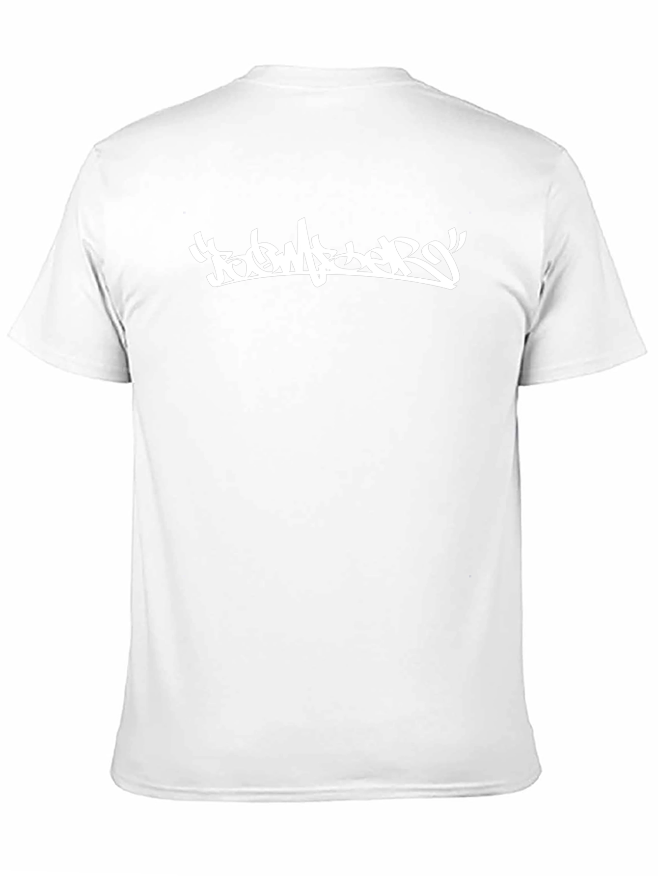 Urban Style Black T-Shirt with Graffiti Design