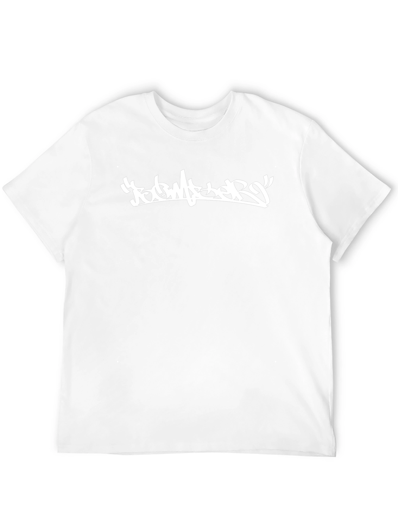 Urban Style Black T-Shirt with Graffiti Design
