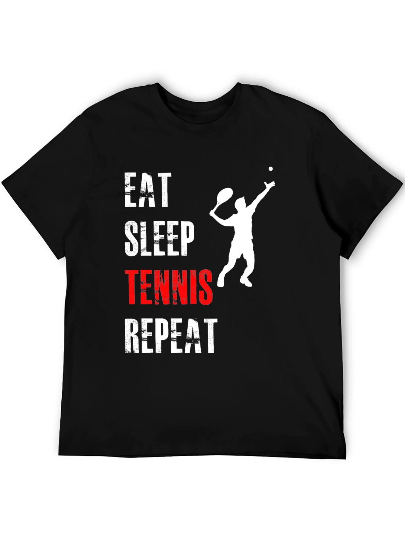 Eat Sleep Tennis Repeat Graphic T-Shirt