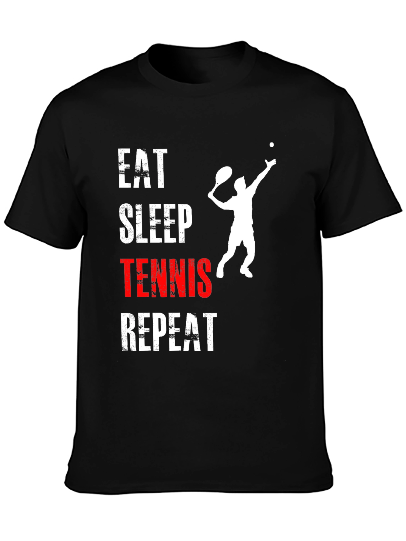 Eat Sleep Tennis Repeat Graphic T-Shirt