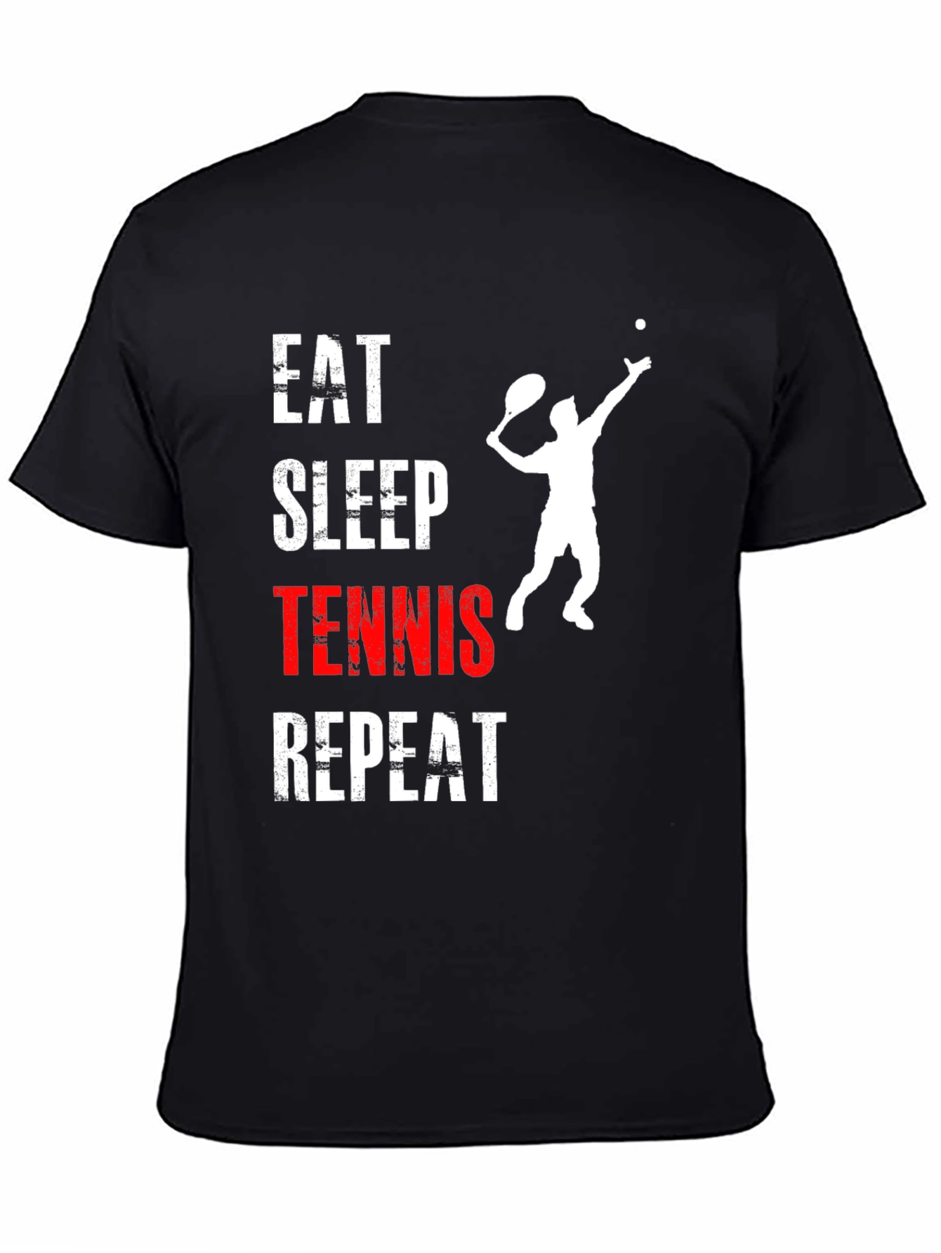 Eat Sleep Tennis Repeat Graphic T-Shirt