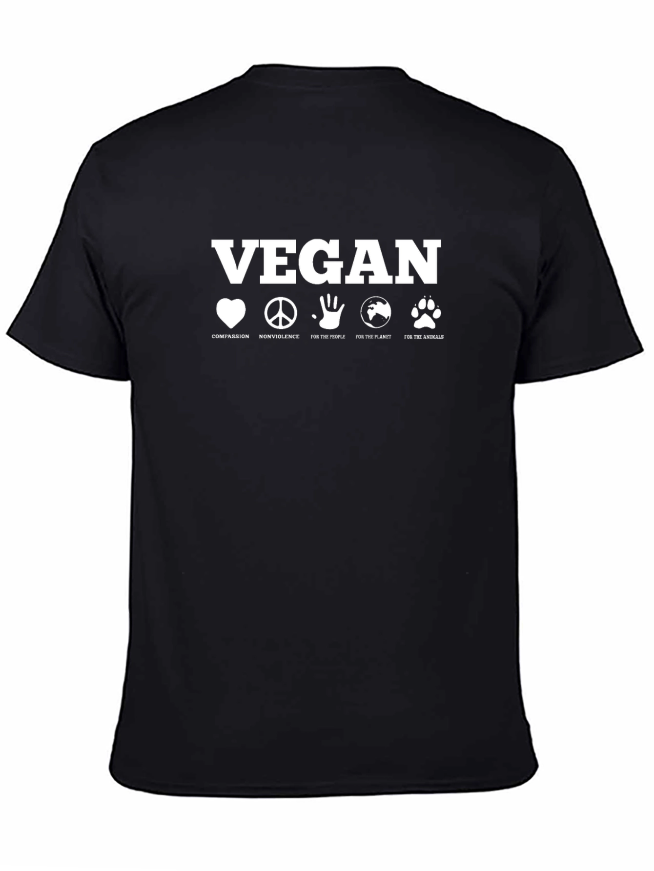 Vegan Compassion T-Shirt - Black